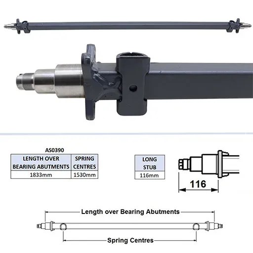 Ifor aksling uten bremser til BV85G BV105G BV125G