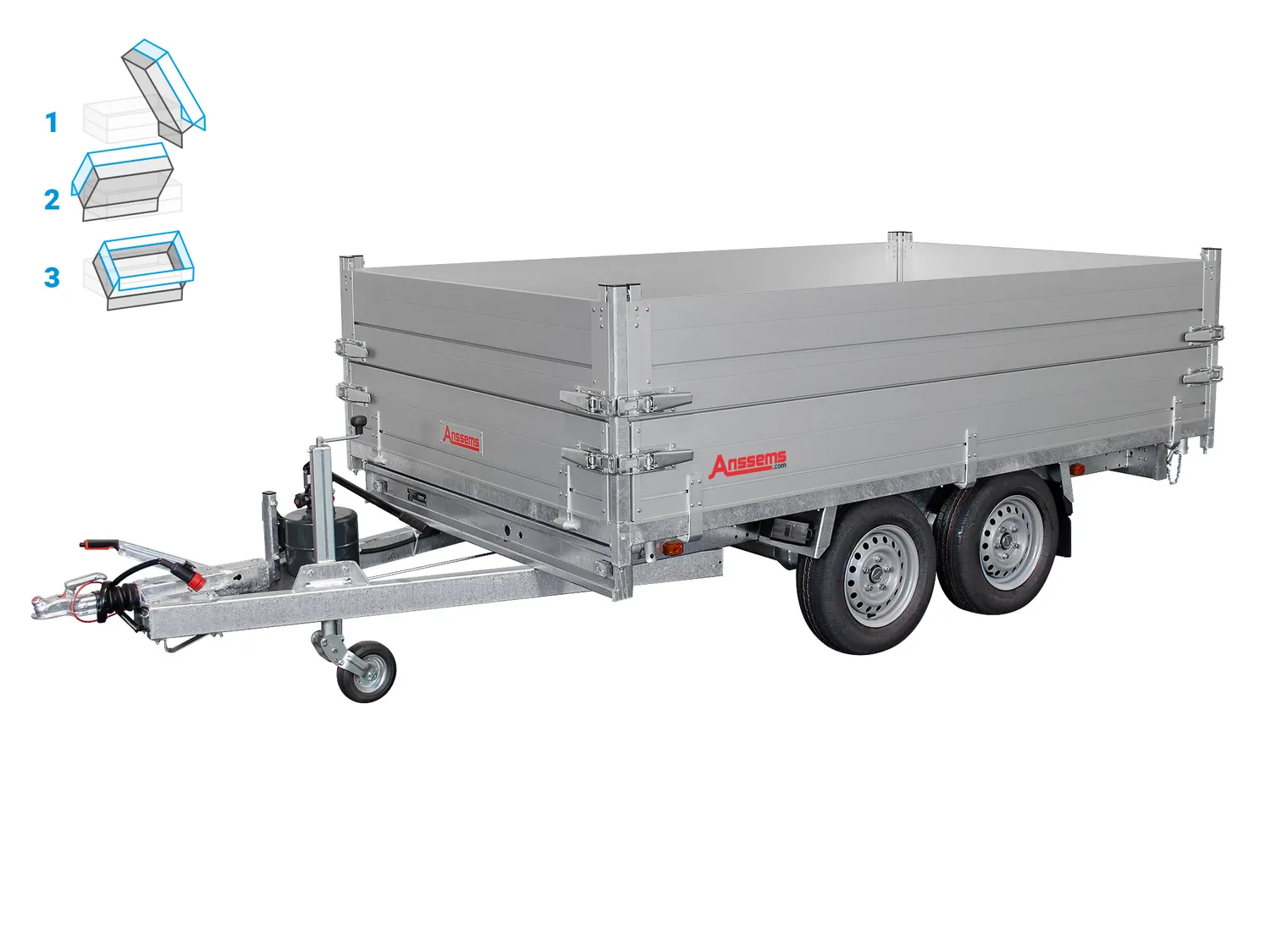 Anssems KSX tilleggskarmer 305x178x35 topphengslet
