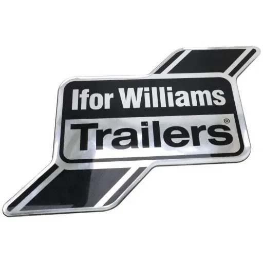 Ifor Resin Dome IWT logo – Black/Silver emblembadge