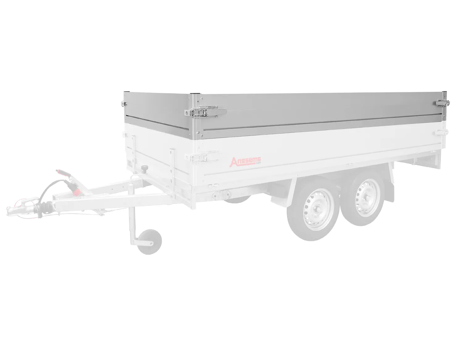 Anssems KLT/PLT tilleggskarmer aluminium 30 cm