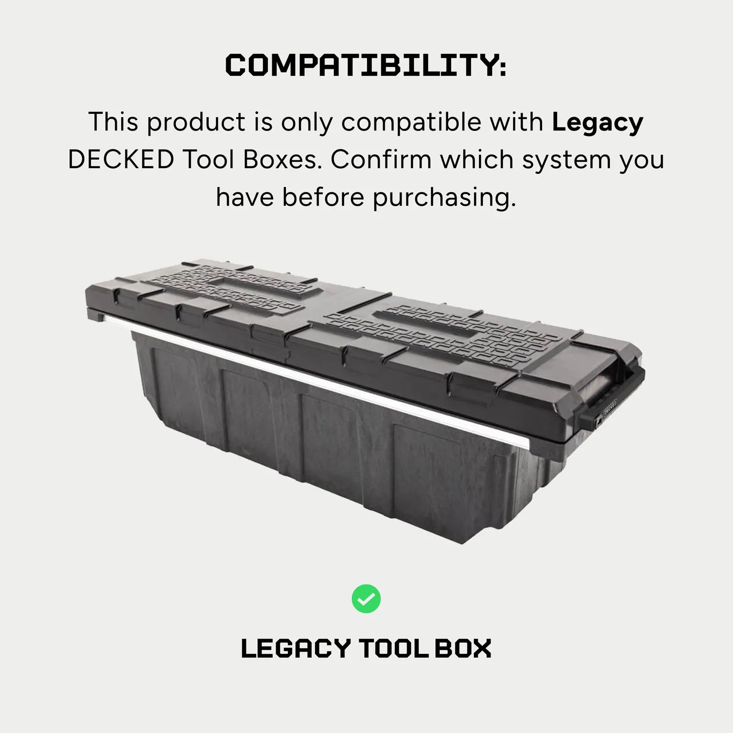 Decked Snack Tray for Legacy Tool Box ekstra verktøybrett
