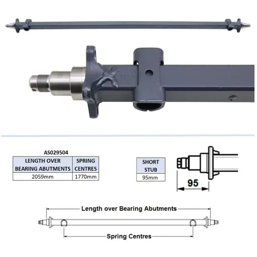 Ifor Williams akselbjelke TA510G GD BV1*6G