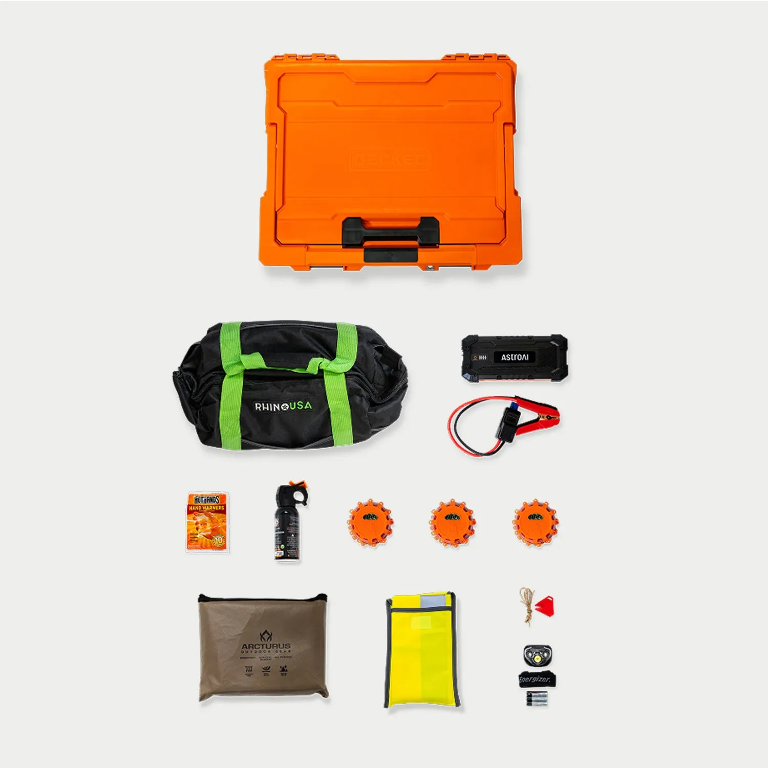 Decked Roadside Emergency OS Kit nødsett for bil